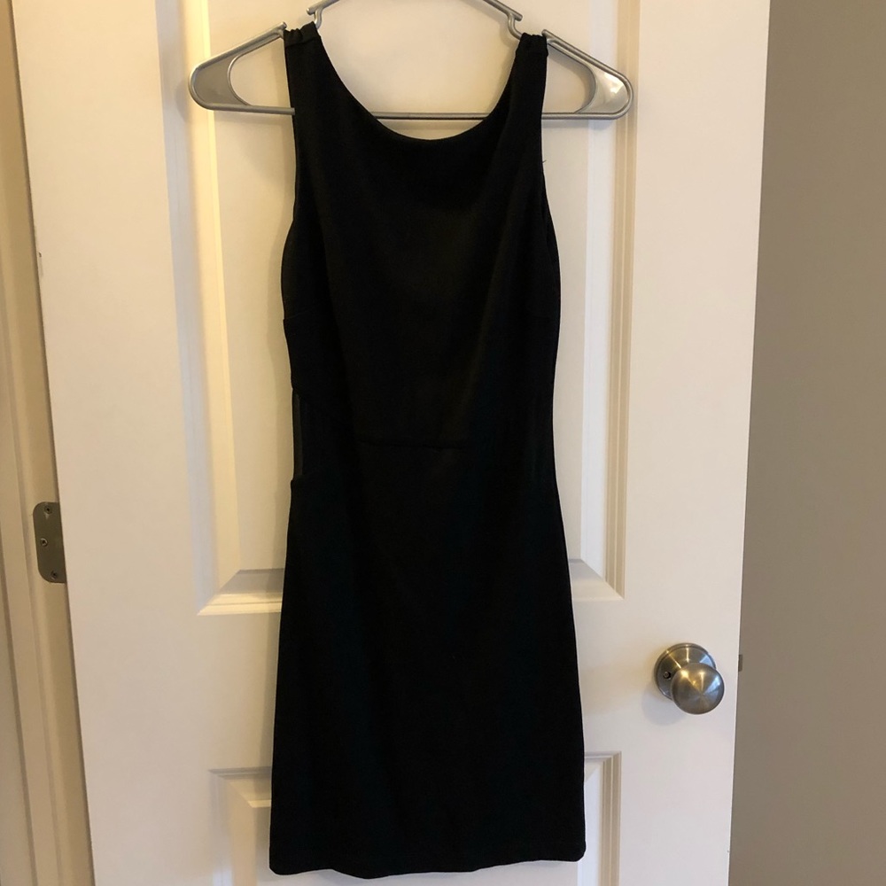 Zara Black Mesh Waist Dress